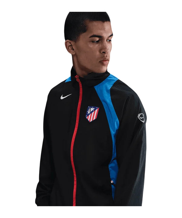 nike atletico madrid t90 track jacke schwarz f010