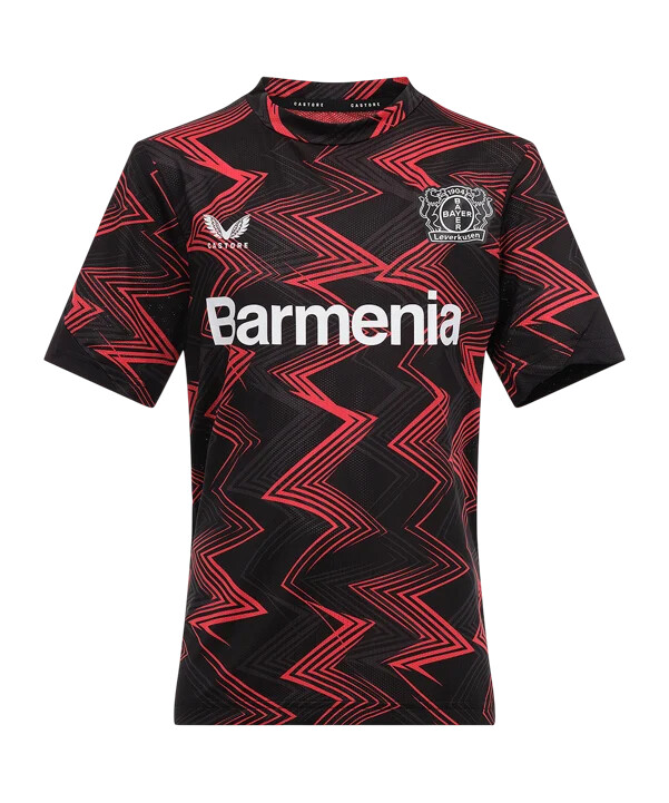 castore bayer 04 leverkusen league matchday t-shirt kids schwarz f015