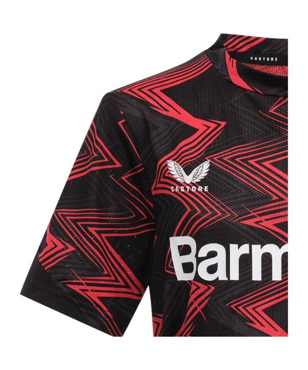 castore bayer 04 leverkusen league matchday t-shirt kids schwarz f015