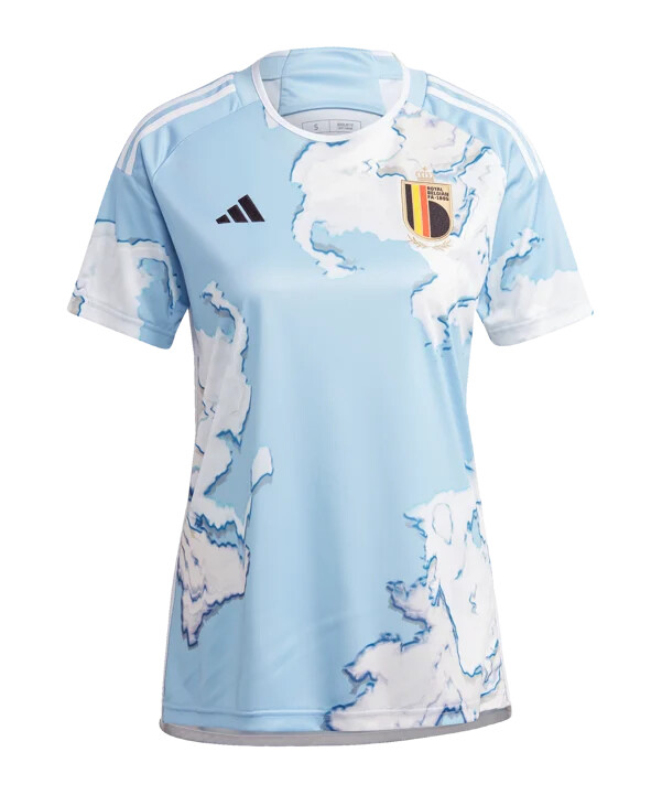 adidas belgien trikot away 2023 damen blau