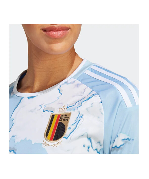 adidas belgien trikot away 2023 damen blau