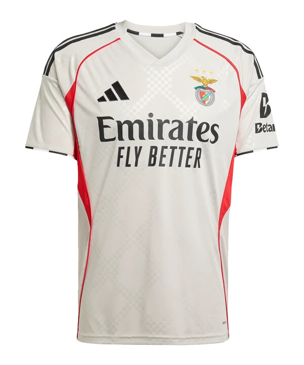 adidas benfica lissabon trikot away 20252026 beige