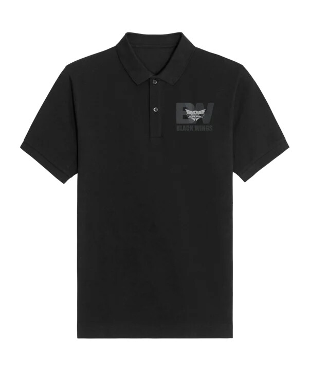 black wings classic poloshirt schwarz