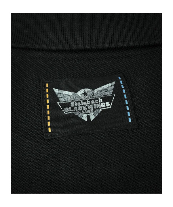 black wings classic poloshirt schwarz