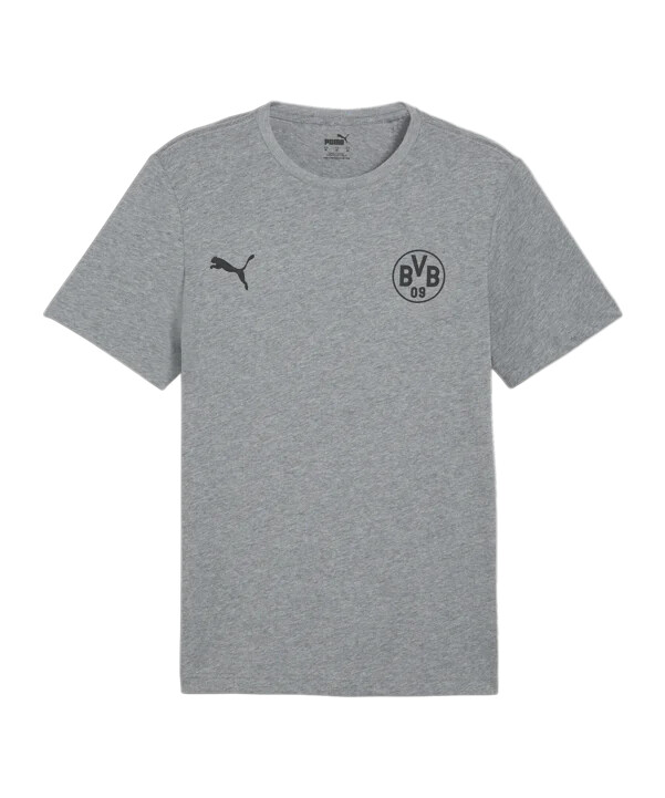 puma bvb dortmund essential t-shirt grau f08