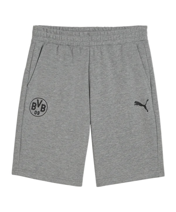 puma bvb dortmund essential short grau f08