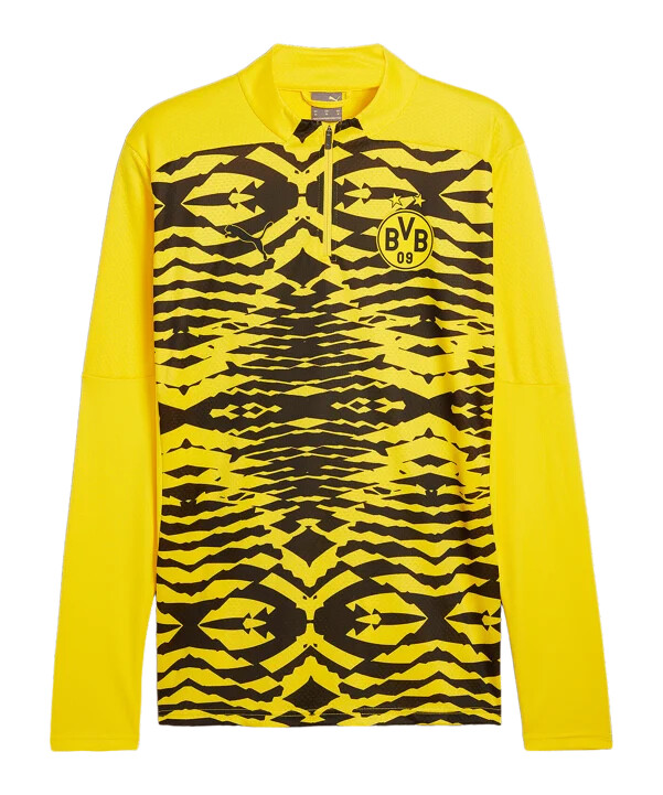 puma bvb dortmund prematch sweatshirt 20242025 gelb f01