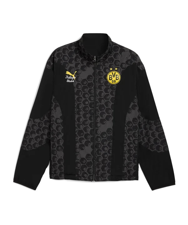 puma borussia dortmund kidsuper reversible jacke schwarz f03
