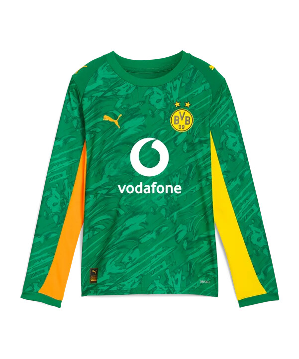 puma borussia dortmund ls torwarttrikot 20252026 kids grün f98