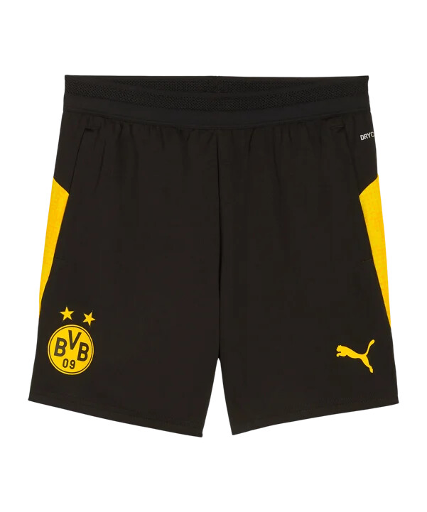 puma borussia dortmund pockets training short kids schwarz f05