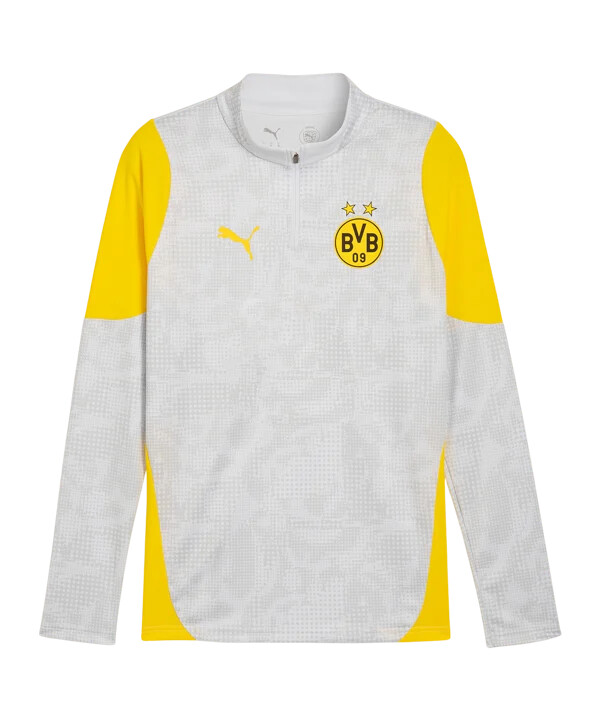 puma borussia dortmund training 14 zip sweatshirt grau f18