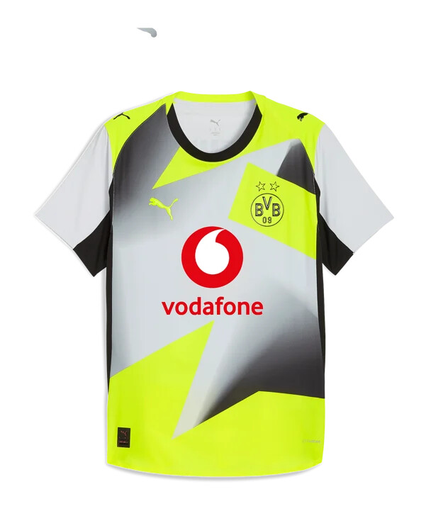 puma borussia dortmund authentic trikot away grau f02