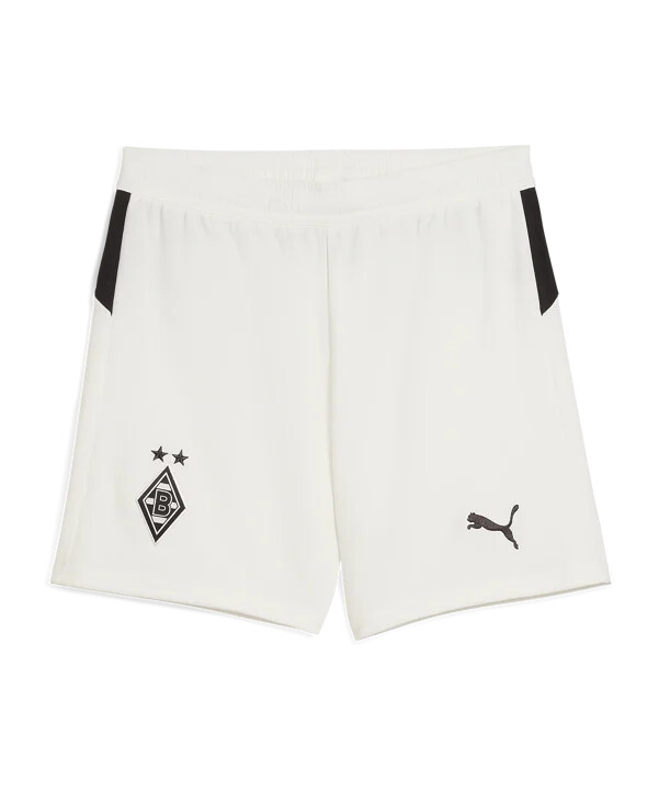 puma borussia mönchengladbach short home 20252026 kids weiß f01