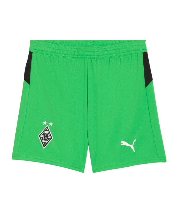 puma borussia mönchengladbach short away 20252026 kids grün f02