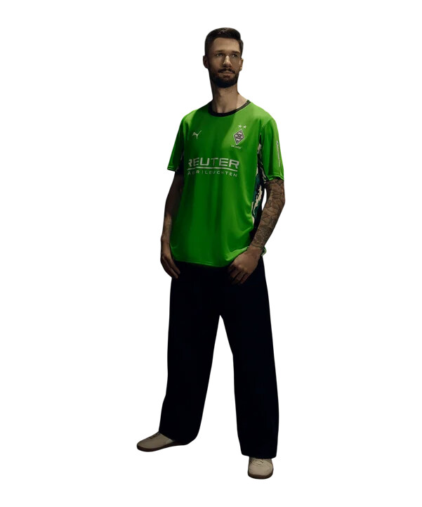 puma borussia mönchengladbach trikot away 20252026 grün f02