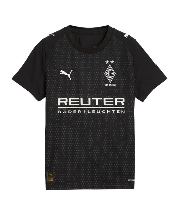 puma borussia mönchengladbach trikot 3rd 20252026 kids schwarz f03