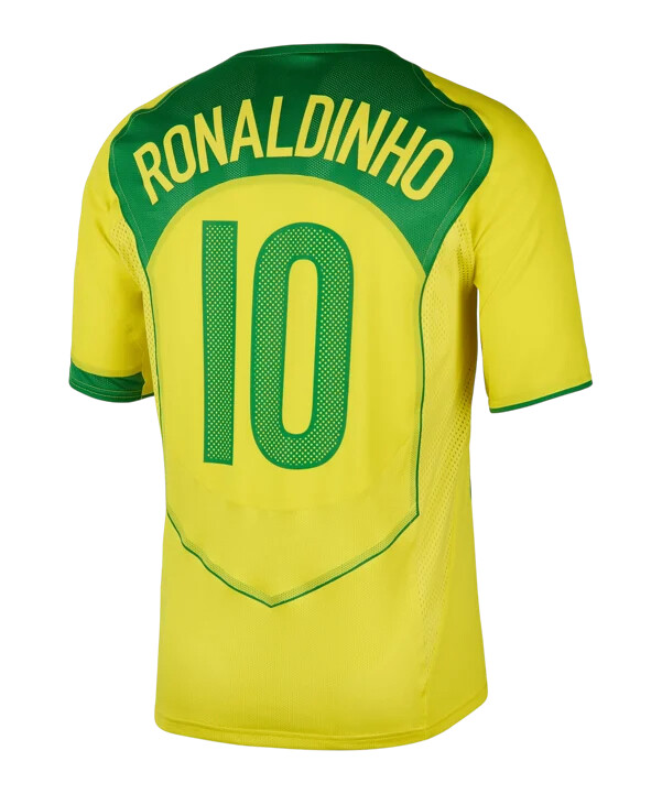 nike brazil reissue 2004 ronaldinho 10 trikot gelb f731