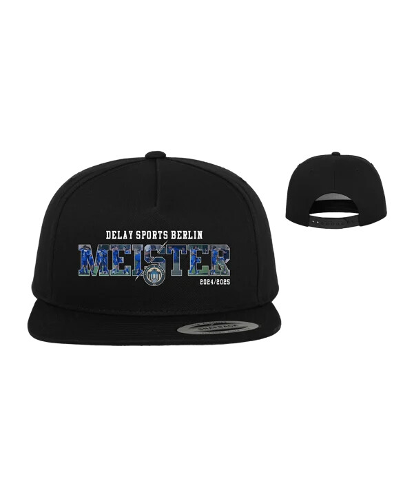 delay sports kreisliga a meister classic snapback cap schwarz