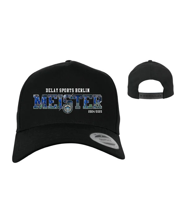 delay sports kreisliga a meister curved snapback cap schwarz