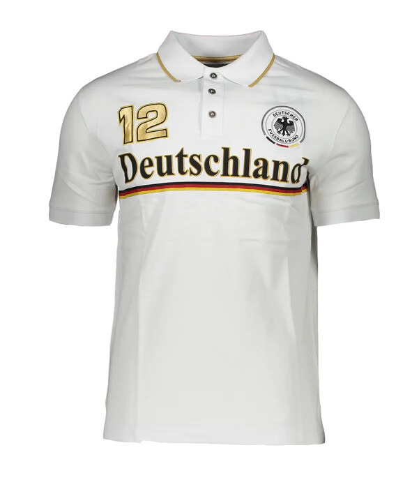 dfb deutschland fan club poloshirt weiss