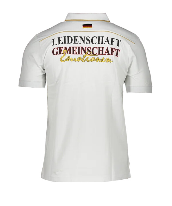 dfb deutschland fan club poloshirt weiss