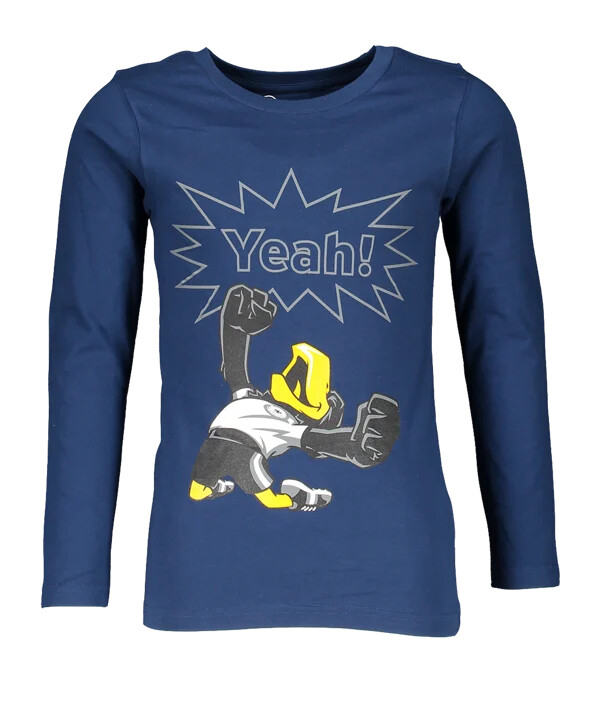dfb deutschland paule jubel langarmshirt kids blau