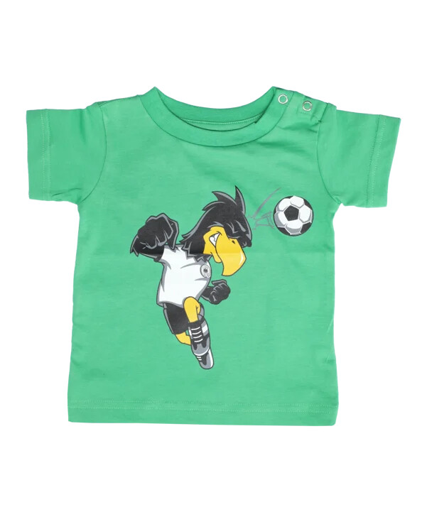 dfb deutschland paule kopfball t-shirt kids grün