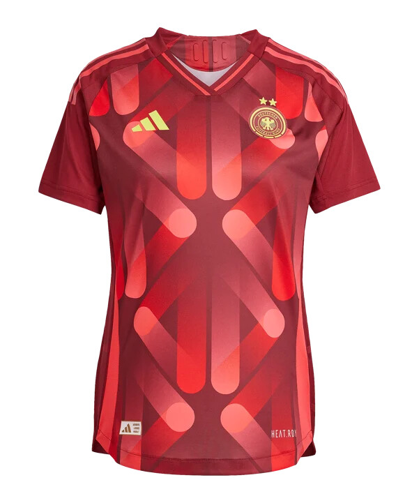 adidas deutschland auth. trikot away em 2025 damen rot