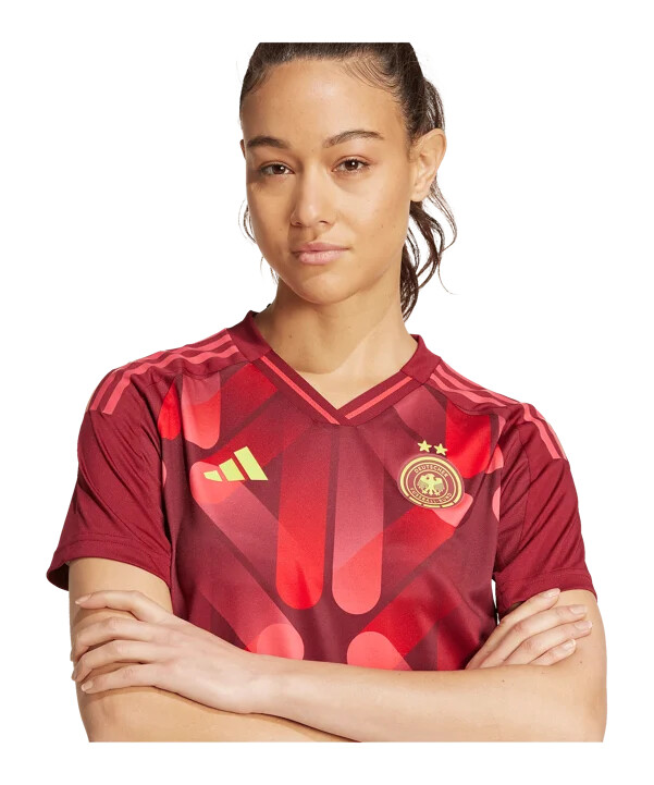 adidas deutschland auth. trikot away em 2025 damen rot