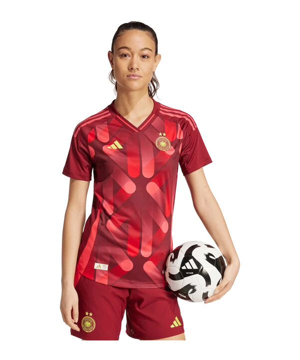 adidas deutschland auth. trikot away em 2025 damen rot