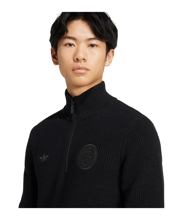 adidas dfb deutschland 125 anniversary halfzip sweatshirt schwarz