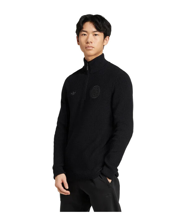 adidas dfb deutschland 125 anniversary halfzip sweatshirt schwarz