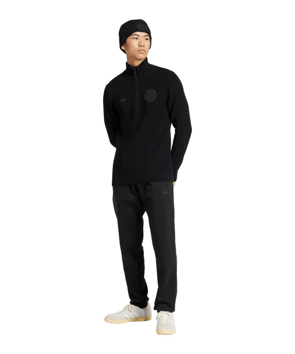 adidas dfb deutschland 125 anniversary halfzip sweatshirt schwarz
