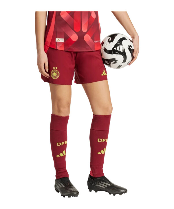adidas dfb deutschland auth. short away damen rot