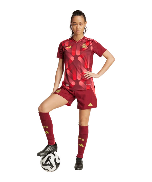 adidas dfb deutschland auth. short away damen rot