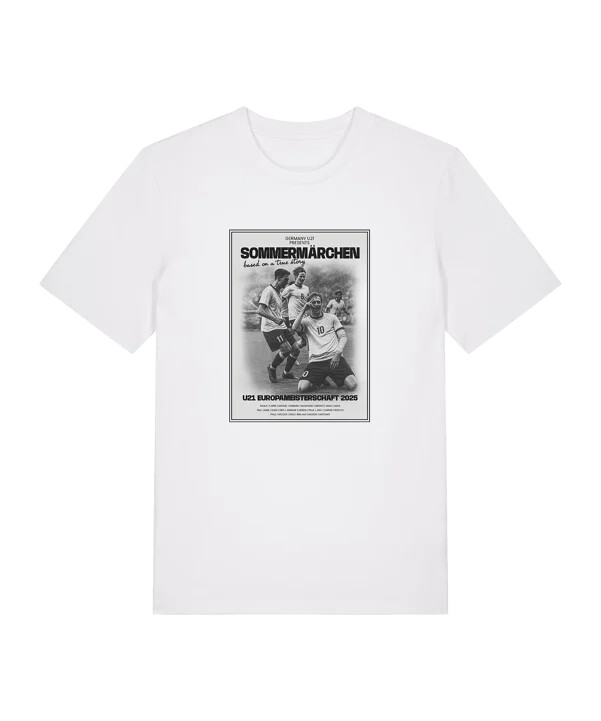 deutschland u21 sommermärchen t-shirt 2025 weiß