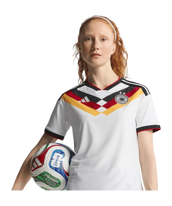 adidas dfb deutschland authentic trikot home wm 2026 damen 2 sterne weiß
