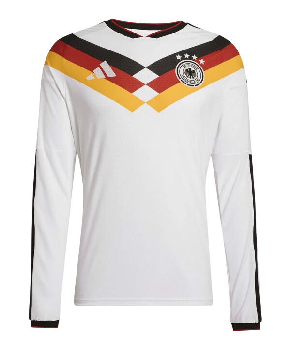 adidas dfb deutschland authentic trikot langarm home wm 2026 weiß