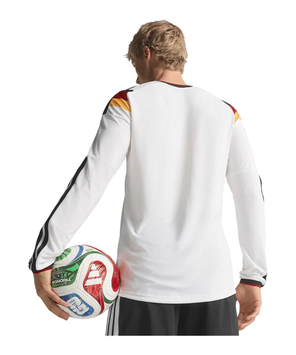 adidas dfb deutschland authentic trikot langarm home wm 2026 weiß