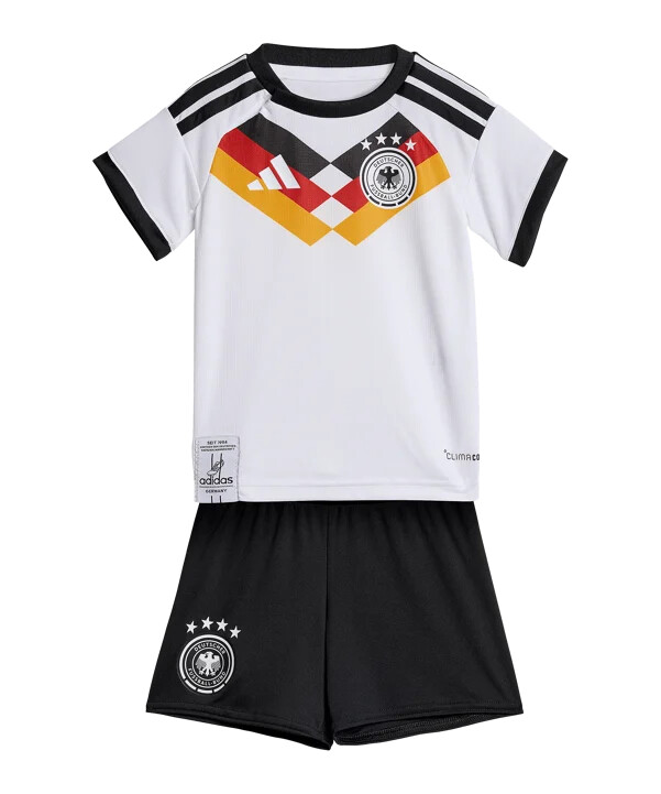 adidas dfb deutschland babykit trikot set home wm 2026 kids weiß