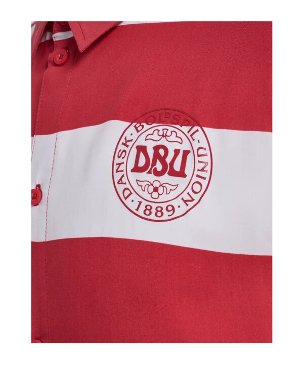 hummel dänemark fan t-shirt rot weiss f3681