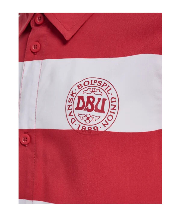 hummel dänemark fanshirt kids rot weiss f3681