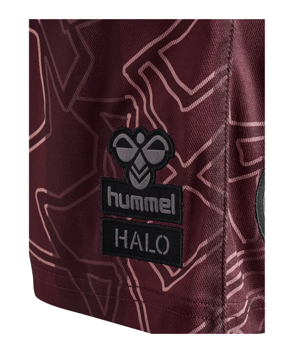 hummel dänemark x halo short 2024 blau f8186