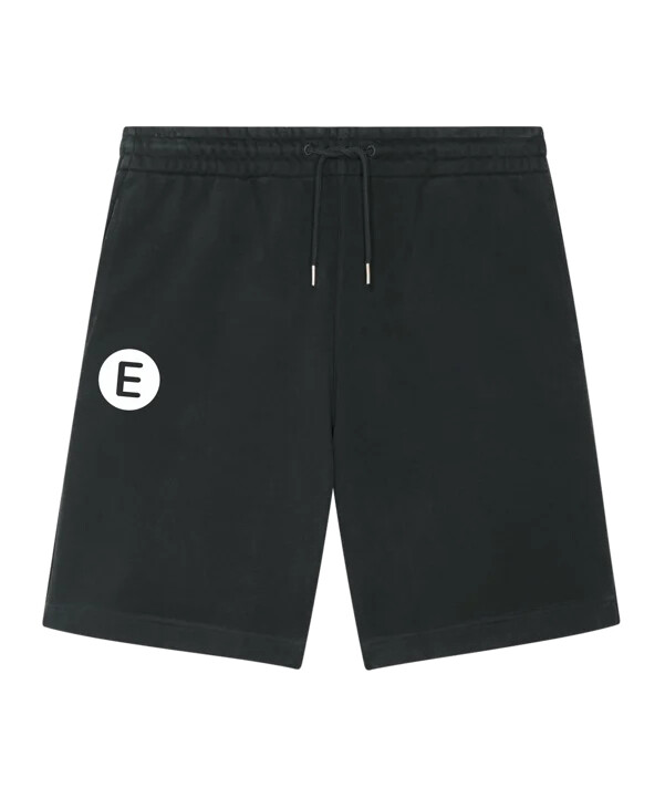 e wie einfach e-logo sweatshort schwarz