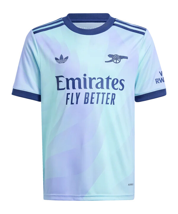 adidas originals fc arsenal london trikot 3rd 20242025 kids türkis