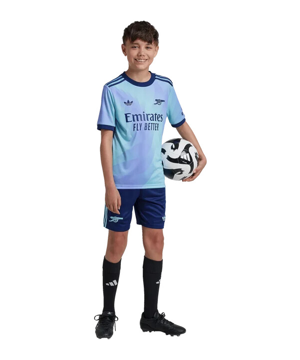 adidas originals fc arsenal london short 3rd 20242025 kids schwarz