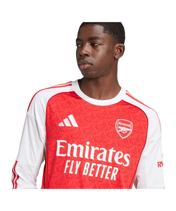 adidas fc arsenal london langarm trikot home 20252026 rot
