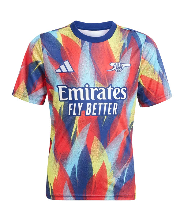 adidas fc arsenal london prematch t-shirt 20252026 kids blau
