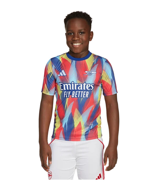 adidas fc arsenal london prematch t-shirt 20252026 kids blau