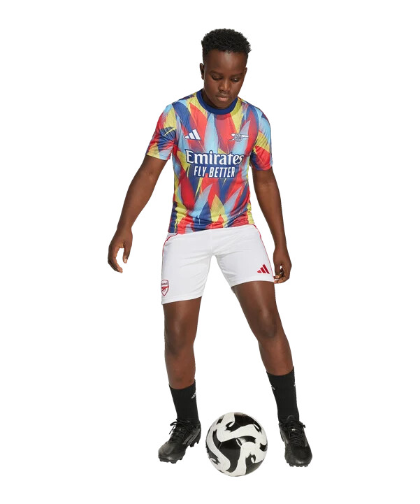 adidas fc arsenal london prematch t-shirt 20252026 kids blau